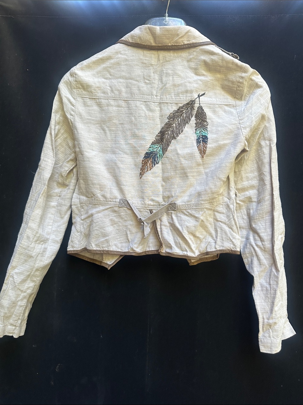 Free People Lightweight textured cropped jacket - Picture 5 of 5
